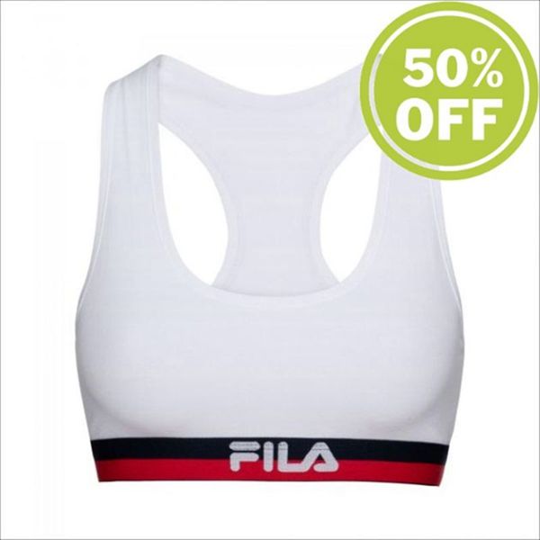 Fila 1 Pack Unlined Women's Bras - White,NZ 945-37208